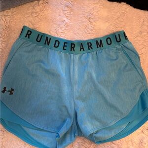 Under Armour Women's Teal Athletic Shorts